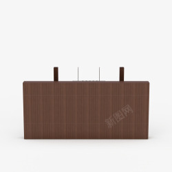 一个桌子一个简单棕色时尚吧台桌高清图片