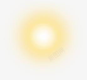 黄色太阳光光晕png免抠素材_88icon https://88icon.com 光晕 太阳光 黄色