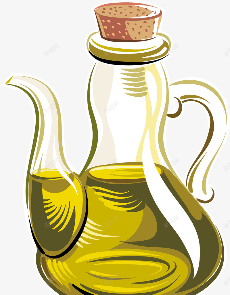 卡通油壶png免抠素材_88icon https://88icon.com 做菜 好油 料理 橄榄油 油瓶 葵花油 调和油 调料