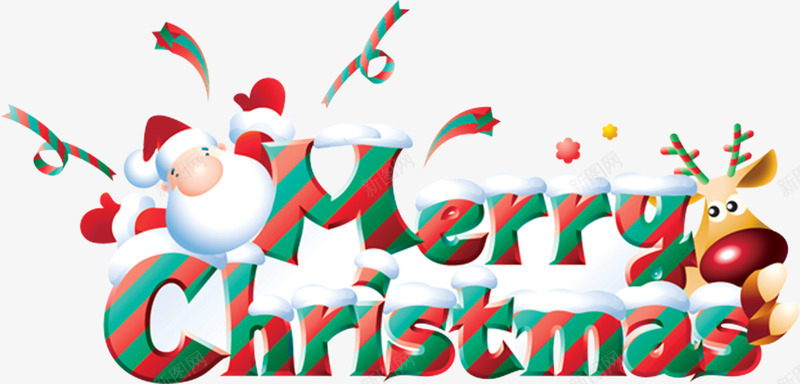 圣诞节字体png免抠素材_88icon https://88icon.com Christmas Merry 圣诞卡通 圣诞老人 圣诞节元素 圣诞节素材 雪 麋鹿