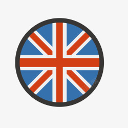 彩色英国旗帜素材