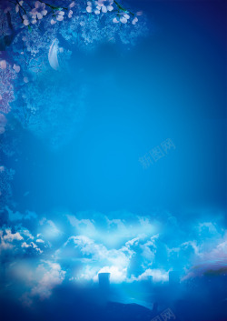 中秋节平面海报背景高清图片