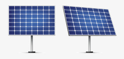 太阳能电池蓝色太阳能电池板高清图片