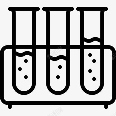 科学竞赛三试管图标图标