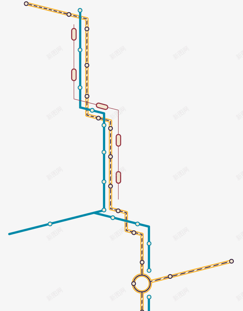 装饰线路图表矢量图ai免抠素材_88icon https://88icon.com 矢量线路 线条 线路图 装饰图案 装饰线路图 矢量图