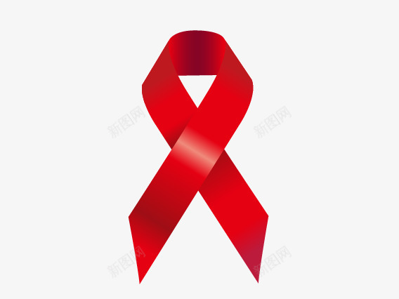 艾滋病防治国际性标志png免抠素材_88icon https://88icon.com 矢量红丝带 红丝带 艾滋病防治国际性标志