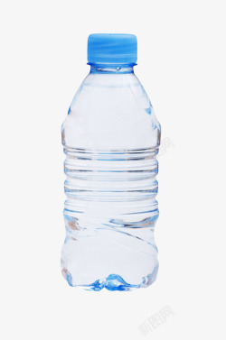 透明解渴螺纹塑料瓶饮用水实物素材