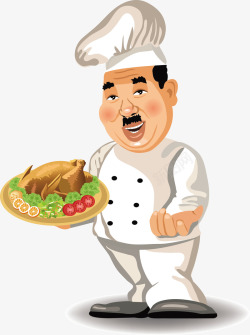 厨房工作者卡通厨师矢量图高清图片