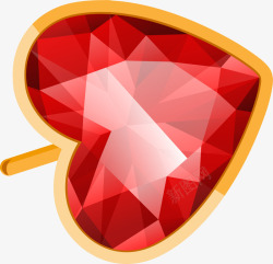 红色钻石爱心素材