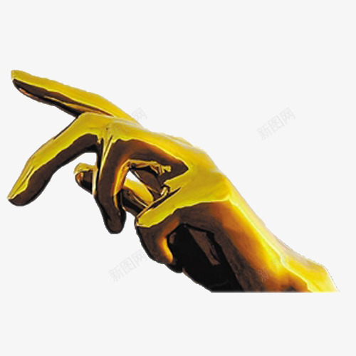 金手指造型png免抠素材_88icon https://88icon.com 创意 手指 造型 金手指 金色