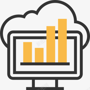 用电脑分析图标图标