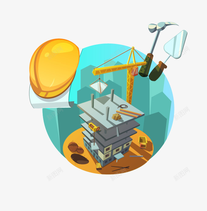 施工矢量图eps免抠素材_88icon https://88icon.com 施工 楼房 盖楼 盖楼房 矢量图 矢量工地