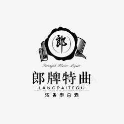 白酒酒标郎牌特曲白酒酒标高清图片