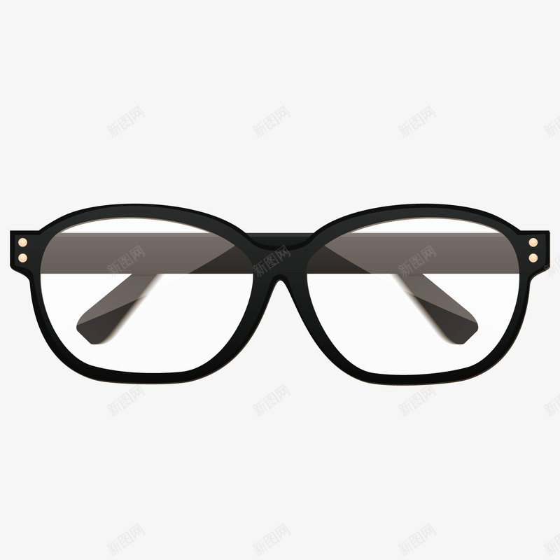 黑色质感近视眼镜png免抠素材_88icon https://88icon.com 眼镜 质感 质感黑色 近视 黑色