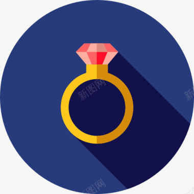 致爱订婚戒指图标图标