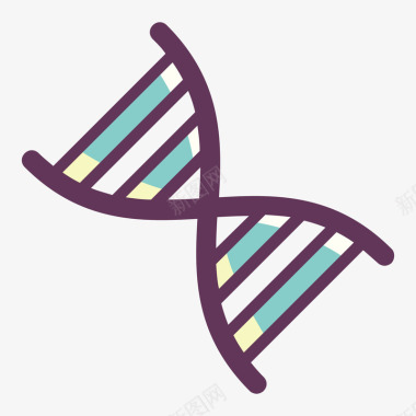 手绘新品图标彩色手绘线稿基因元素矢量图图标图标