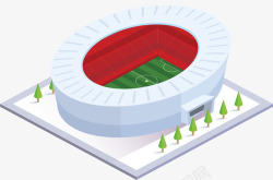 足球场模型鸟巢式足球场模型矢量图高清图片