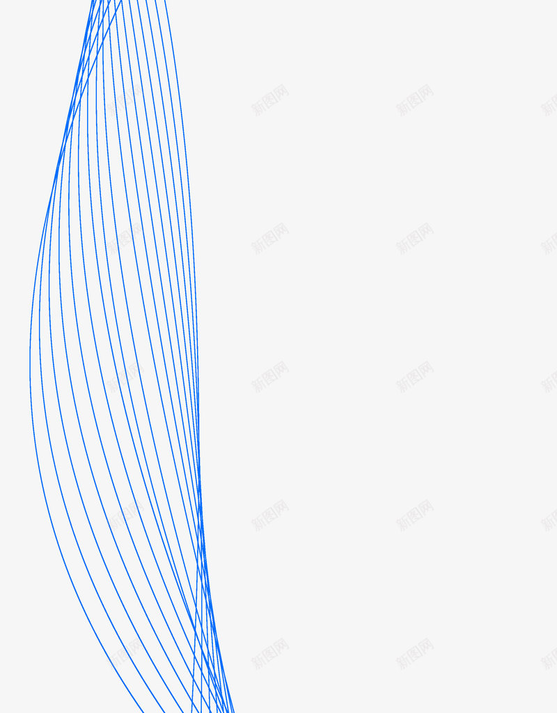 蓝色线条png免抠素材_88icon https://88icon.com 律动线条 条纹 流线 线型 线条 背景 蓝色