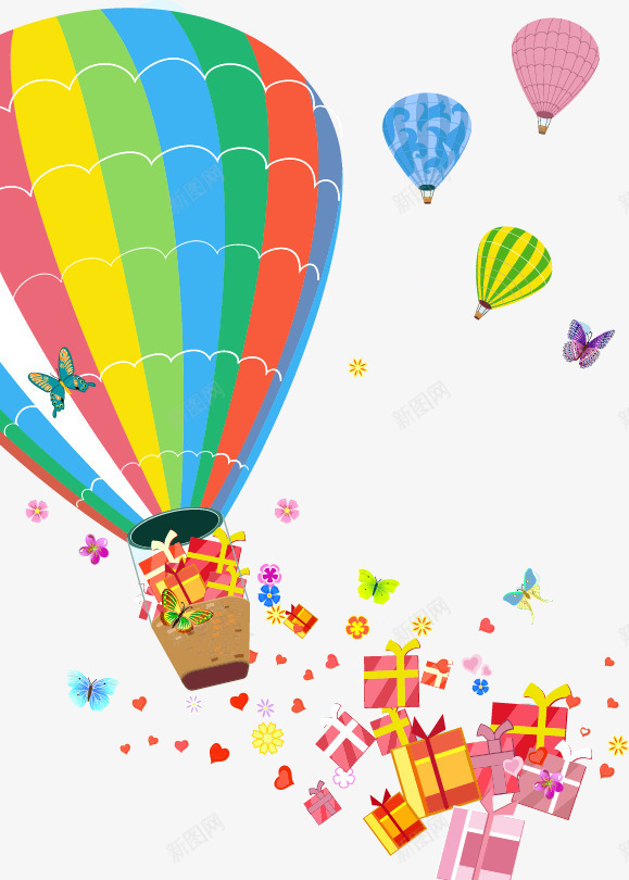 热气球样式主页装修png免抠素材_88icon https://88icon.com 主页 样式 热气球 装修