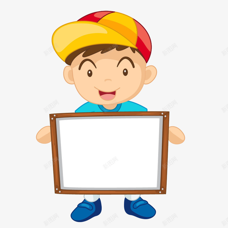 卡通男孩拿着白板png免抠素材_88icon https://88icon.com 人物 卡通 可爱的 手绘图 男孩 白板 鸭舌帽