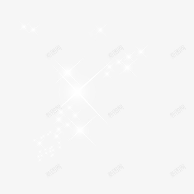 星光灿烂png免抠素材_88icon https://88icon.com 发光 夜空 星星 浪漫 白色