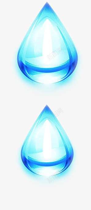蓝色纯净水滴造型png免抠素材_88icon https://88icon.com 水滴 纯净 蓝色 造型