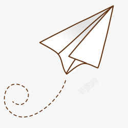 纸飞机可爱小清新装饰海报装饰纸飞机高清图片