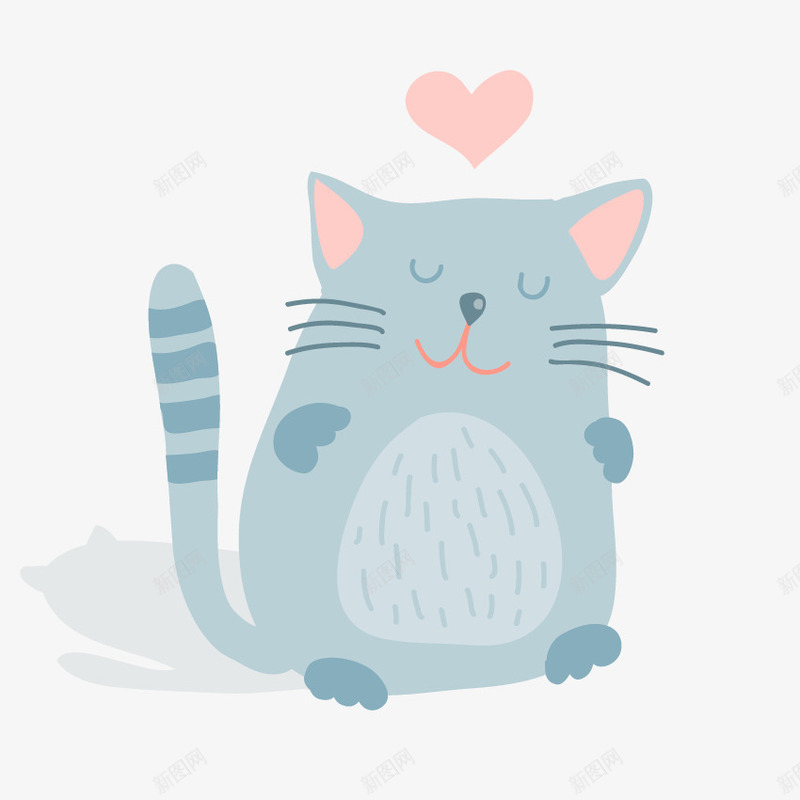 彩绘猫咪png免抠素材_88icon https://88icon.com 可爱 小清新 手绘 手绘猫咪 爱情小猫