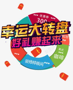 装修幸运大转盘素材