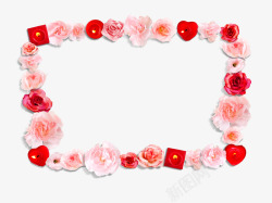 玫瑰花框素材