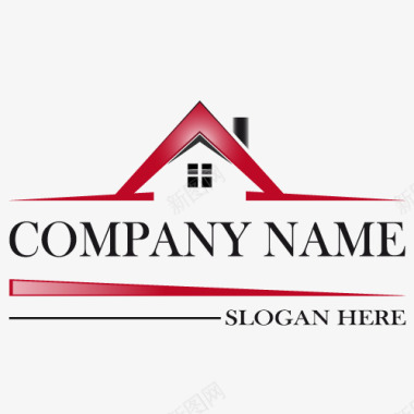 公司企业logo标志红色简单图标图标