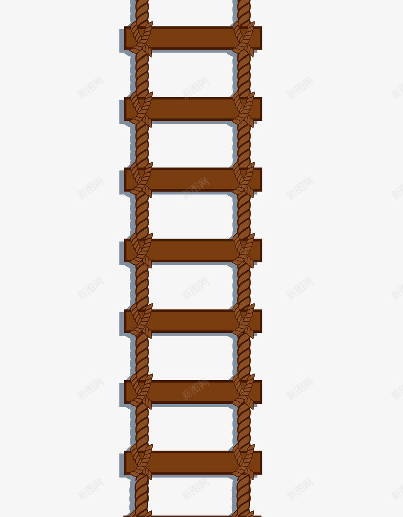棕色木质梯子矢量图ai免抠素材_88icon https://88icon.com 云梯 梯子工具 棕色梯子 登高梯子 矢量云梯 矢量梯子 矢量图