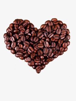 心形咖啡豆素材