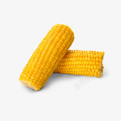 转基因金色新鲜玉米段食物图高清图片