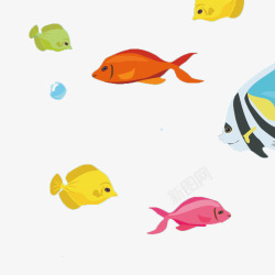 海底世界卡通鱼素材