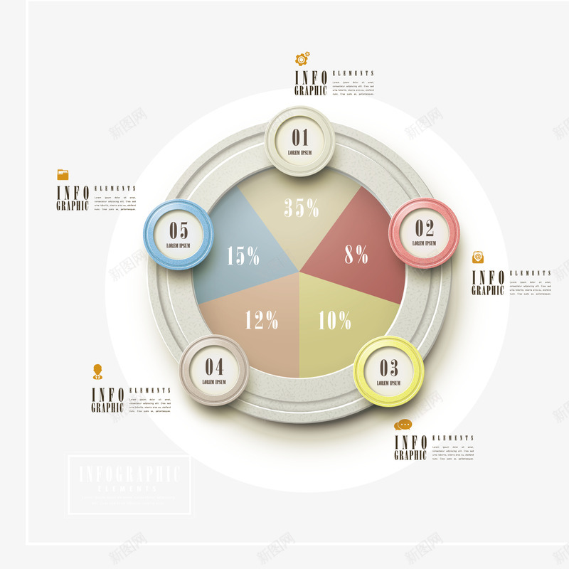 圆盘数据分析图表矢量图eps免抠素材_88icon https://88icon.com 数据分析图表 浅色系 装饰 矢量图