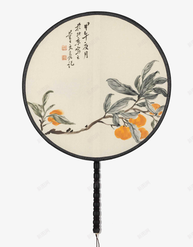 古代圆扇子png免抠素材_88icon https://88icon.com 古代 圆形 扇子 扇柄 淑女