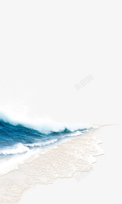 沙滩海边海浪蓝色大海素材