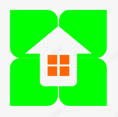 绿色房屋图标图标