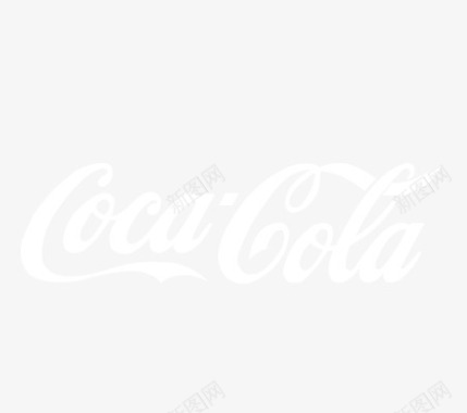 白色可口可乐logo图标图标