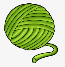 绿色毛线球素材