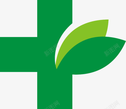 木质十字架绿色十字架图标图标