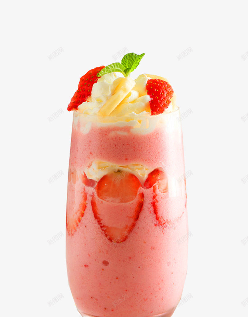美味的草莓奶昔实物png免抠素材_88icon https://88icon.com 冰沙 夏日饮品 好喝 好看 水果 清凉 点缀 美味 草莓