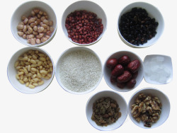腊八粥的几种原材料素材