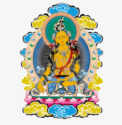 财源天母传统藏族佛教高清图片