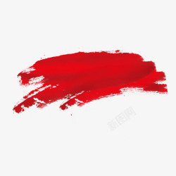 泼墨框中国风红色水墨图高清图片