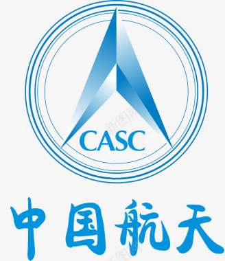 图标中国航天蓝色logo图标图标