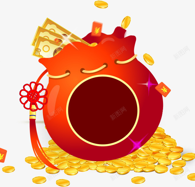 大红包png免抠素材_88icon https://88icon.com 双十一 国庆大礼包 大礼包 手绘钱币 活动促销 淘宝促销 福袋 红包 金币