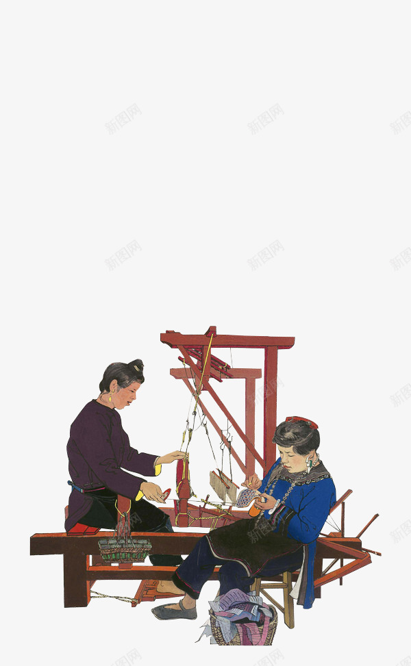 传统工艺织纺png免抠素材_88icon https://88icon.com 创痛 工艺 纺织 织布