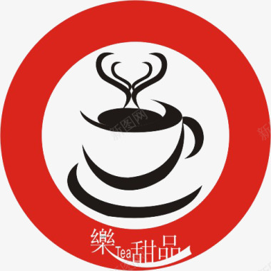 圆圈甜品奶茶logo图标图标